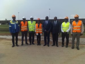 Moments de la visite du ministre des Transports à Setrag, le 18 février 2020