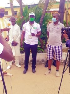 Les représentants du bureau exécutif de l'ONG TAKHAWOU ASKANE-Wi lors de la visite à la prison centrale de Libreville