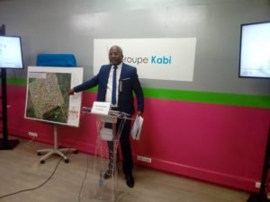 Le représentant du Groupe Kabi lors de son exposé