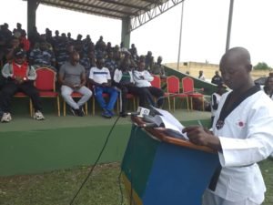 Me Landry Meyo, président de l'amicale de taekwondo de l'Estuaire