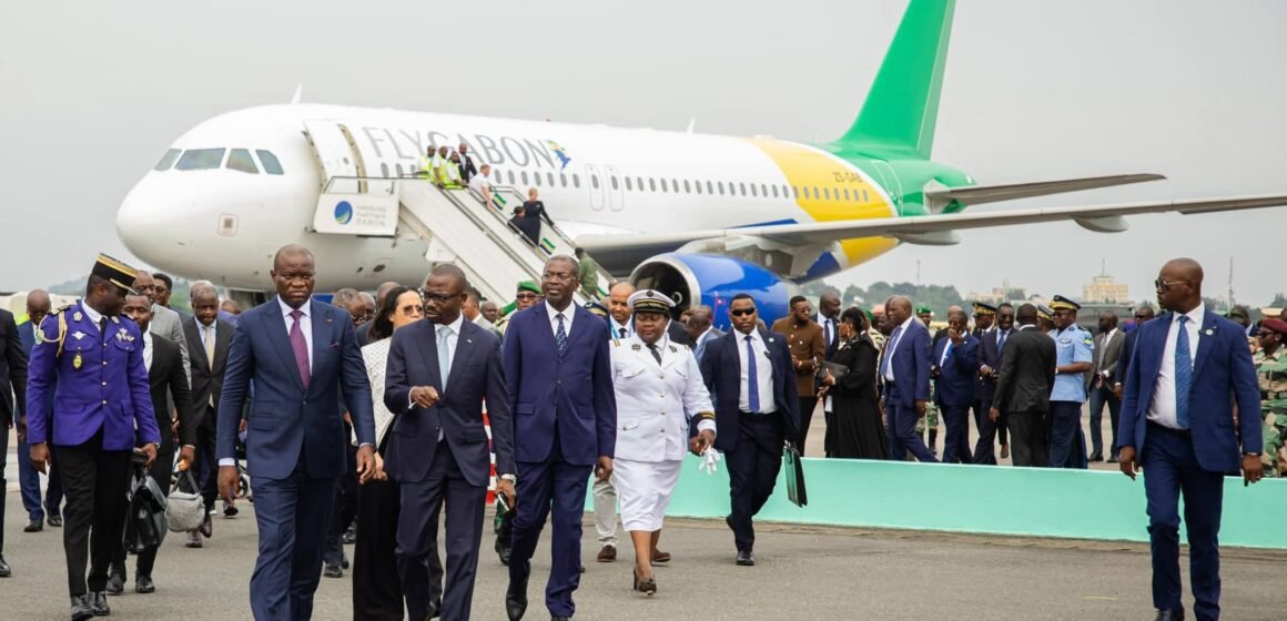 Le président Brice Clotaire Oligui Nguema réceptionne le premier Airbus A320 de Fly Gabon