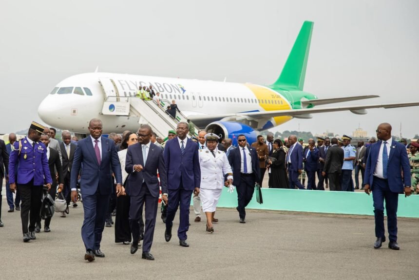 FB_IMG_1753473848604 Le président Brice Clotaire Oligui Nguema réceptionne le premier Airbus A320 de Fly Gabon