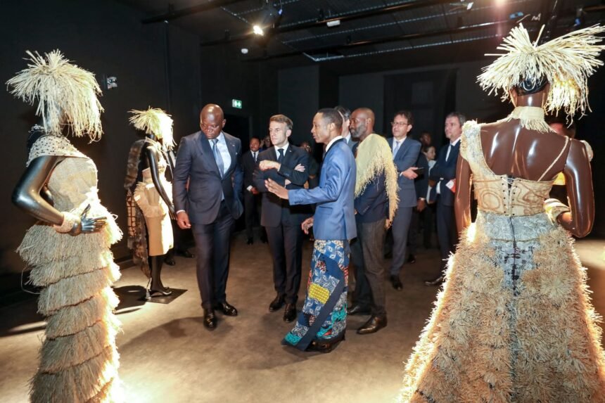 FB_IMG_1764004592033 Visite historique : Macron et Oligui célèbrent les talents gabonais