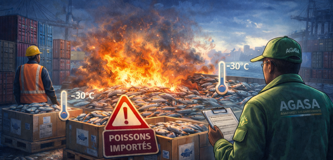 Alerte sanitaire à Owendo : Des tonnes de poissons détruites après rupture de la chaîne du froid
