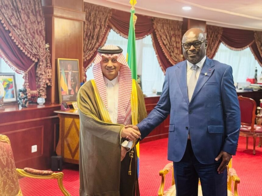 Audience : Onanga M. Ndiaye échange avec l’Ambassadeur d’Arabie Saoudite et le Représentant de l’OMS au Gabon.
