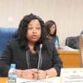 Travaux : Le ministre d’État, ministre de l’Éducation nationale, Camélia Ntoutoume Leclercq devant la Commission des lois.