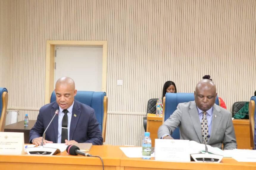 Travaux : Germain BIAHODJOW défend le texte sur la réorganisation de la HAC devant la Commission de la Communication.