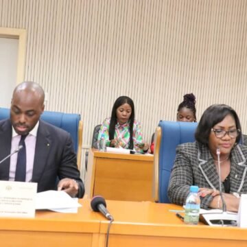 Travaux : Mark-Alexandre DOUMBA face à la Commission des Finances de l’Assemblée Nationale.